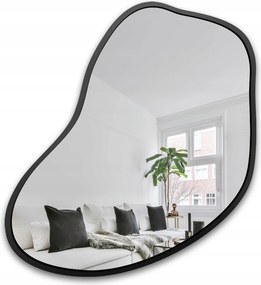 Zrkadlo v čiernom ráme Kwarc 161X170 organické na stenu