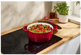 Silvercrest®  Liatinový hrniec, 5,6 l (červená)  (100393102)