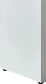 Sconto Barový stôl s regálom BART biela