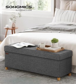 Taburet Engl s úložným prostorem šedý