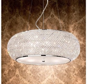Ideal Lux - Krištáľový luster na lanku PASHA 6xE14/40W/230V pr. 40cm lesklý chróm