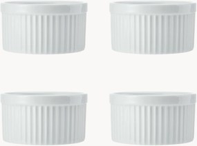 Porcelánové zapekacie misky Chalk, 4 ks