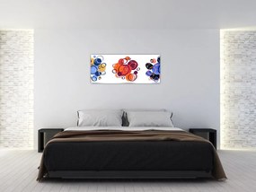 Obraz farebných kruhov (120x50 cm)