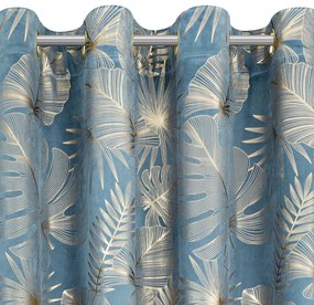 ZATEMŇOVACÍ ZÁVES NA KRÚŽKOCH ARIA 135X250 CM LISTY