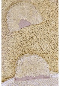 Béžový prateľný ručne tkaný bavlnený detský koberec 120x122 cm Bear – Lorena Canals