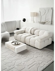 Svetlosivý vlnený koberec 200x300 cm Morphic Dunes – Agnella