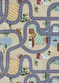 Koberce Breno Metrážny koberec SCANROAD 39, šíře role 400 cm, viacfarebná