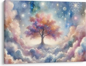Obraz – Strom života v oblakoch (70x50 cm)