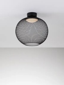 LED čierne moderné stropné svietidlo Kinetic 40