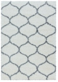 Ayyildiz, Kusový koberec Salsa Shaggy 3201 cream, 80x250, biela, obývacia izba