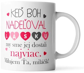 Sablio Hrnek Když Bůh naděloval lásku - 890 ml - XXL