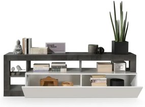 Televízny stolík LENOR biely/antracit