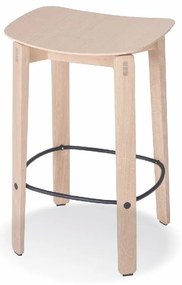 Barová stolička z dubového dreva v prírodnej farbe (výška sedadla 65 cm) Nora – Gazzda
