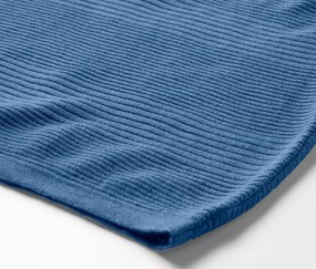 Pulóver z jemného úpletu, modrý