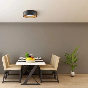 LED Stropné svietidlo TULUZA LED/24W/230V pr. 40 cm čierna