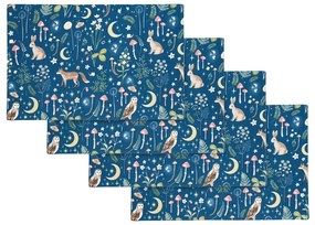 Bavlnené prestieranie v súprave 4 ks 30x46 cm Enchanted Twilight Animals – Catherine Lansfield