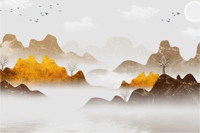 Obraz - Hory v hmle (90x60 cm)