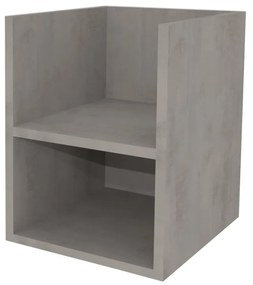 Mereo Aira, kúpeľňová skrinka 40 cm, spodná, Multidecor, Chromix strieborný, MER-CN795SACST