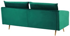 Zamatová sedacia súprava smaragdová MAURA Beliani