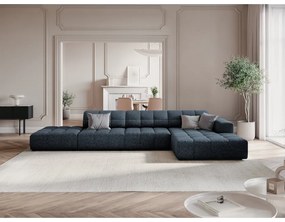 Modrá rohová pohovka (pravý roh) Chicago – Cosmopolitan Design