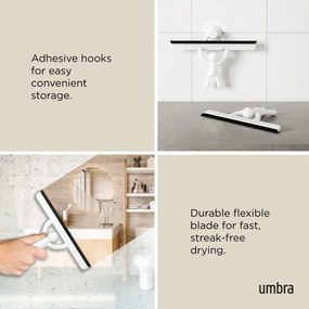 Biela stierka s držiakom 26 cm Buddy – Umbra