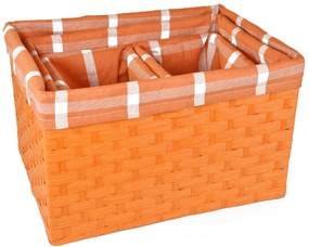 Úložný box oranžový Rozmery (cm): 40x30, v.25,5
