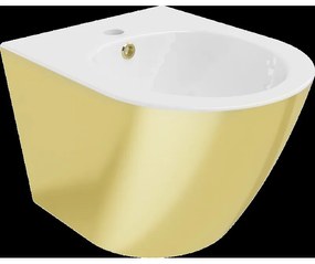 Mexen Lena závesný bidet, Biela/Zlatá - 35224806