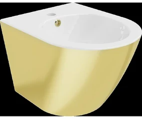 Mexen Lena závesný bidet, Biela/Zlatá - 35224806