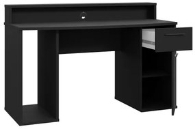 Písací stôl s podsvietením IVAR, čierny