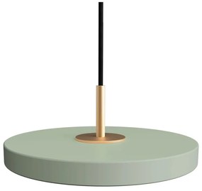 Svetlozelené LED závesné svietidlo s kovovým tienidlom ø 15 cm Asteria Micro – UMAGE