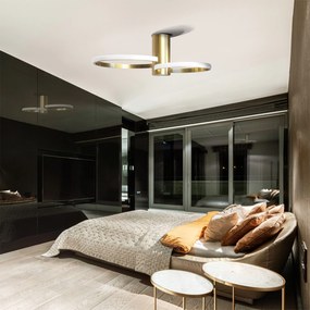 Toolight Toolight, LED stropné svietidlo 50x30,5cm, 22W, APP1402-CW, zlatá lesklá, OSW-05849