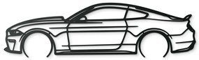 drevko Drevený obraz auta na stenu Ford Mustang 55 Rozmer obrazu: 24,5 x 86 cm, Farba dekorácie: Čierna