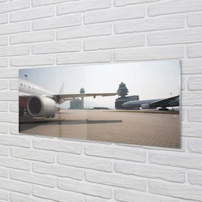 Obraz plexi Letiskové lietadla neba budovy 120x60 cm