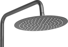 Sprchový komplet s termostatickou batériou REA LUNGO DIAMOND, titán