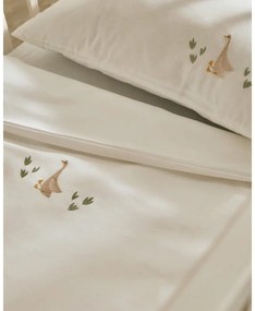 Biele detské obliečky do postieľky z bavlneného perkálu 70x140 cm Milu – Kave Home