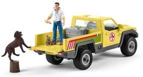 Schleich 42503 Záchranné terénne auto s veterinárom, 28 x 11 x 10,5 cm