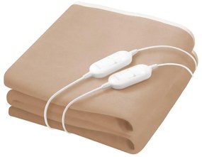 Sencor - Elektrická vyhrievacia deka pre dve osoby 120W/230V 160x140 cm béžová