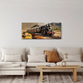 Obraz - Parná lokomotíva (120x50 cm)