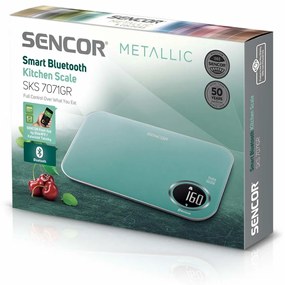 Sencor SKS 7071GR múdra kuchynská váha, tyrkysová