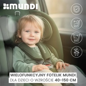 CARETERO autosedačka MUNDI I-SIZE BEIGE (40-150cm )
