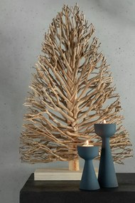 Biely drevený strom na nohe Teatree Wood White - 45*15*70 cm