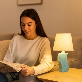 Rabalux 74074 - Stolná lampa DAYAMI 1xE14/40W/230V modrá