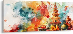 Obraz - Akvarelové ilustrácie (120x50 cm)