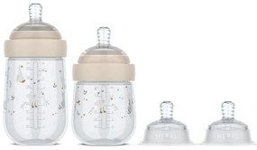 Dojčenské fľaše 165 ml + 240 ml + 2 cumlíky Husa