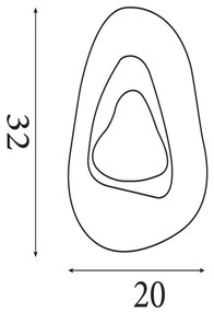 Searchlight 32983BK - LED nástenné svietidlo DESTINY LED/8W/230V čierne