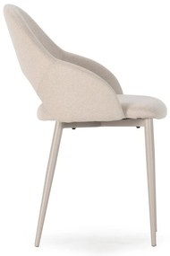 Béžové čalúnené jedálenské stoličky v súprave 2 ks Lia – Marckeric