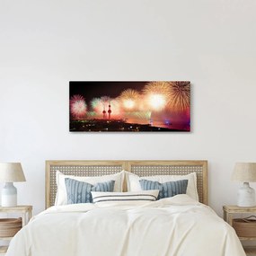 Obraz ohňostroja (120x50 cm)