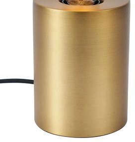 Moderná stolná lampa mosadzná 13cm - Cylinder
