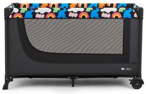 KINDERKRAFT - Cestovná postieľka JOY 2 Happy shapes