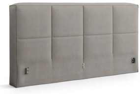 Svetlosivé čalúnené čelo postele 229x100 cm Darren – Micadoni